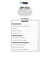 User Manual (PDF) - Wohler Technologies