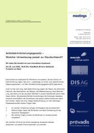 Welche Umsetzung passt zu Deutschland? - Management Meetings