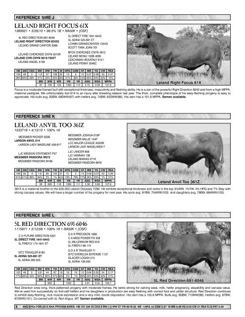 Leland - Koester Red Angus Sale Catalog 2015