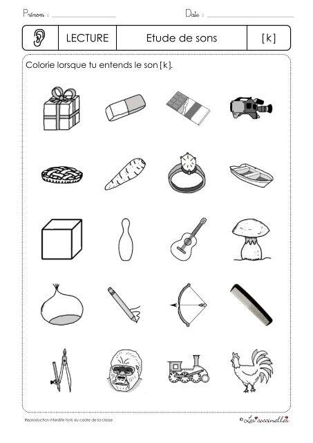 1 LECTURE Etude de sons [c] - Les coccinelles