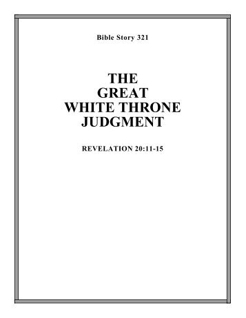 321. the great white throne judgment - Calvary Curriculum