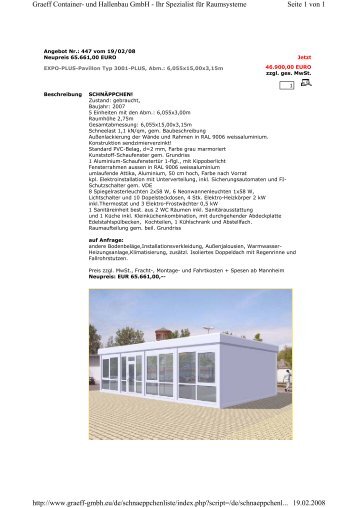 Seite 1 von 1 Graeff Container- und Hallenbau GmbH - Ihr Spezialist ...