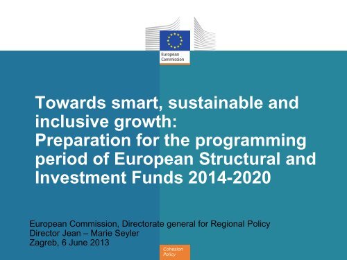 Towards smart, sustainable and inclusive growth: Preparation for the ...