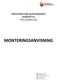 MONTERINGSANVISNING - Buskerud Brannservice
