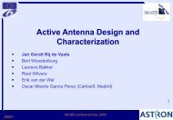 Active Antenna Design and Characterization