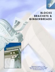 blocks brackets & gingerbreads - Blackstock Lumber Co., Inc.