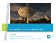 Integrated receivers for mid-band SKA - Square Kilometre Array ...