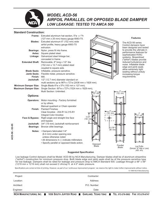 ACD-56 - NCA Manufacturing