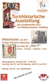 Turnhistorische Ausstellung Seit 1894 als - Hessischer Turnverband