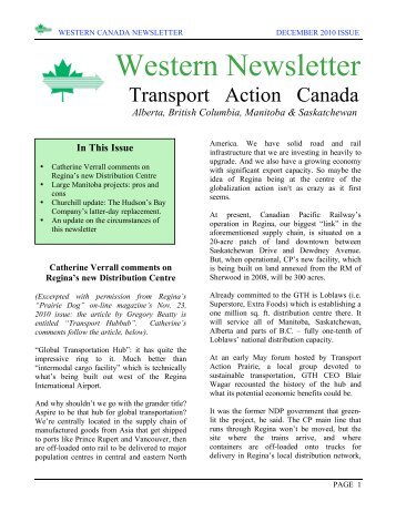Western Newsletter - Transport Action BC