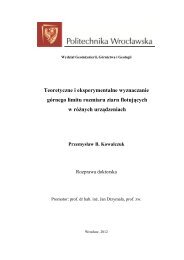 Teoretyczne i eksperymentalne wyznaczanie gÃ³rnego limitu ...