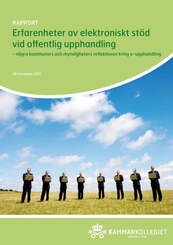 Erfarenheter av elektroniskt stÃ¶d vid offentlig uphandling