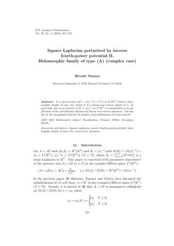 Square Laplacian perturbed by inverse fourth-power potential II ...