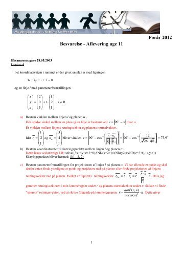 Besvarelse - Aflever..