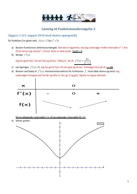 x f(x) f'(x) - +