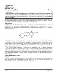 Ciprofloxacin in 5% Dextrose Injection, USP - Hospira