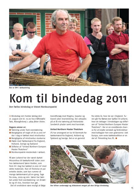 TÃ¦kkemanden 2/2011 - Dansk TÃ¦kkemandslaug