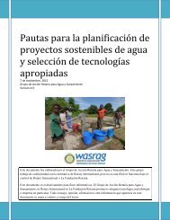 Pautas para la planificaciÃ³n de proyectos sostenibles de agua y ...