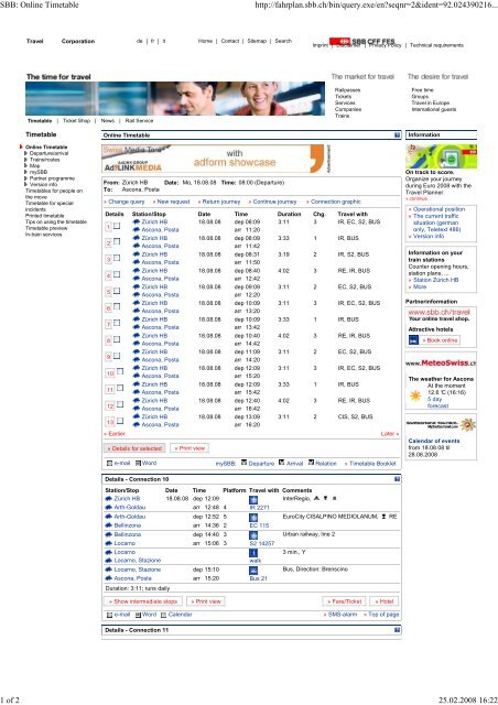 SBB: Online Timetable http://fahrplan.sbb.ch/bin/query.exe/en?seqnr ...