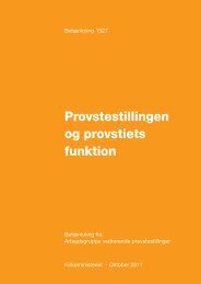 Provstestillingen og provstiets funktion - Kirkeministeriet