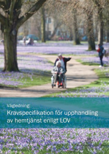 Kravspecifikation fÃ¶r upphandling av hemtjÃ¤nst enligt LOV