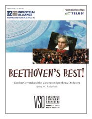 Ludwig van Beethoven - Vancouver Symphony Orchestra