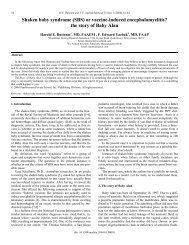 Shaken baby syndrome (SBS) or vaccine-induced ... - KNOW Vaccines
