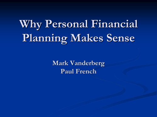 Introduction to Financial Planning (PDF | 650KB)
