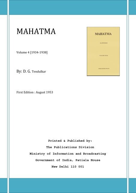 MAHATMA - Volume 4 (1934-1938) - Mahatma Gandhi