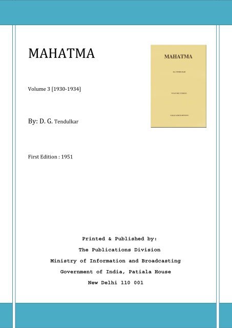 MAHATMA - Volume 3 (1930-1934) - Mahatma Gandhi