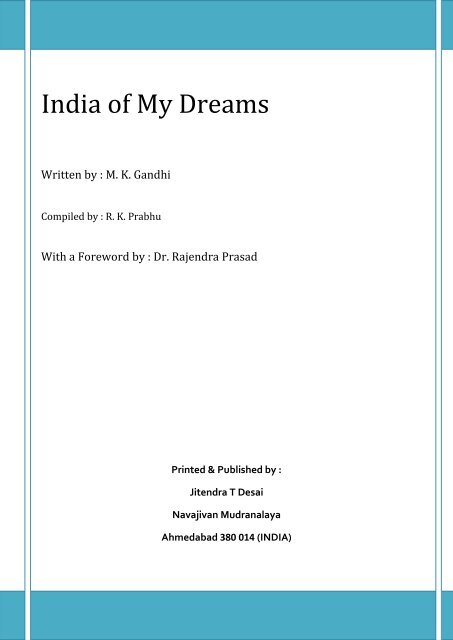 India of My Dreams - Mahatma Gandhi
