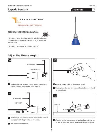 Torpedo Pendant - Tech Lighting