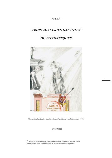 TROIS AGACERIES GALANTES OU PITTORESQUES - GHAMU