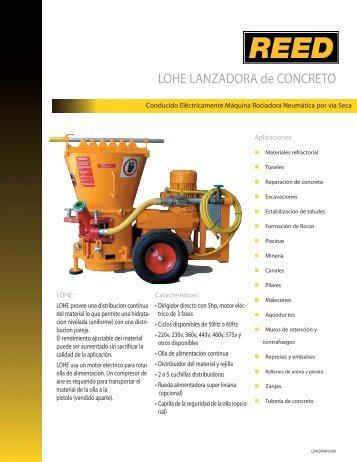 LOHE LANZADORA de CONCRETO - REED