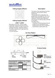 Ceiling Supply Diffuser - Metalflex