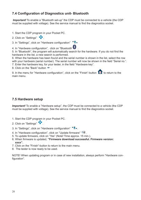 User Guide ADP186 / SDP & Cdp-Pro / Cdp-Scan ... - COMMON RAIL