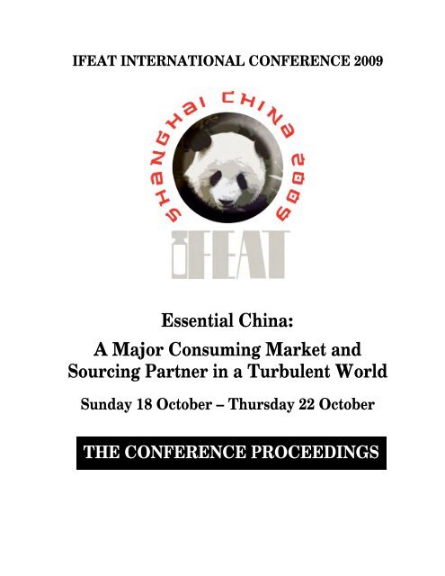Essential China: A Major Consuming Market and Sourcing - IFEAT