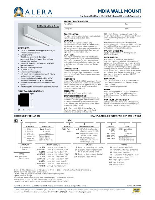 MDIA WM - Alera Lighting