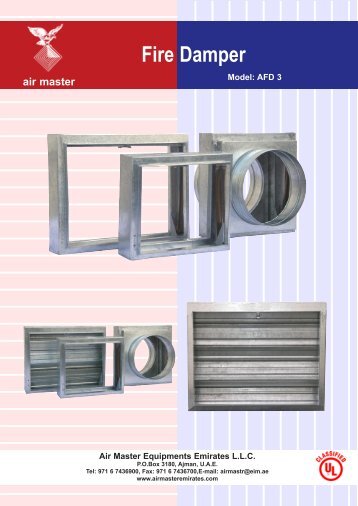 Fire Damper - Airmaster Equipments Emirates