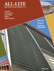 View Brochure - All-Lite Architectural Products