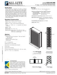 model ECD-545-MD - All-Lite Architectural Products
