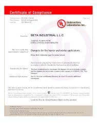 Issued to: BETA INDUSTRIAL L L C - Beta Industries