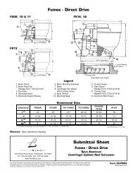 Submittal Sheet Fumex - Direct Drive - LMCurbs