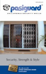 Pasiguard Collapsible Security Grilles - Pasico-west-africa.com