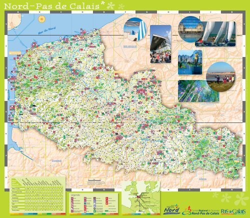 Carte touristique Nord-Pas de Calais