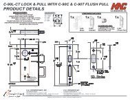 c-90l-ct lock & pull installation & template - KN Crowder Inc