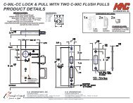 c-90l-cc lock & pull installation & template - KN Crowder Inc