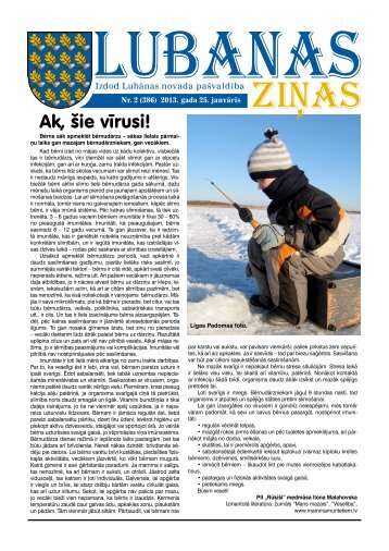 2013. gada 2. numurs - Lubānas novads