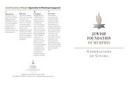 to see our list of Generations of Giving families. - Jewish Foundation ...
