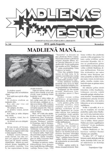 Madlienas VÄstis - Ogres novads